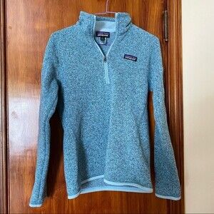 Patagonia Better Sweater Quarter Zip Pullover Jacket Berlin Blue Small Fleece